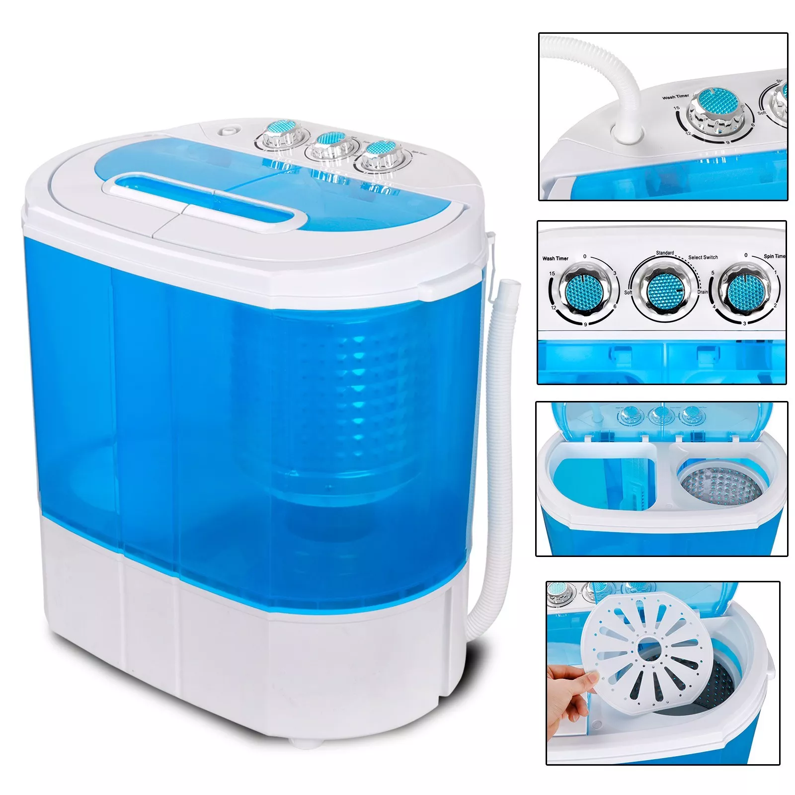 Mini Portable 9lbs Washing Machine Compact RV Dorm